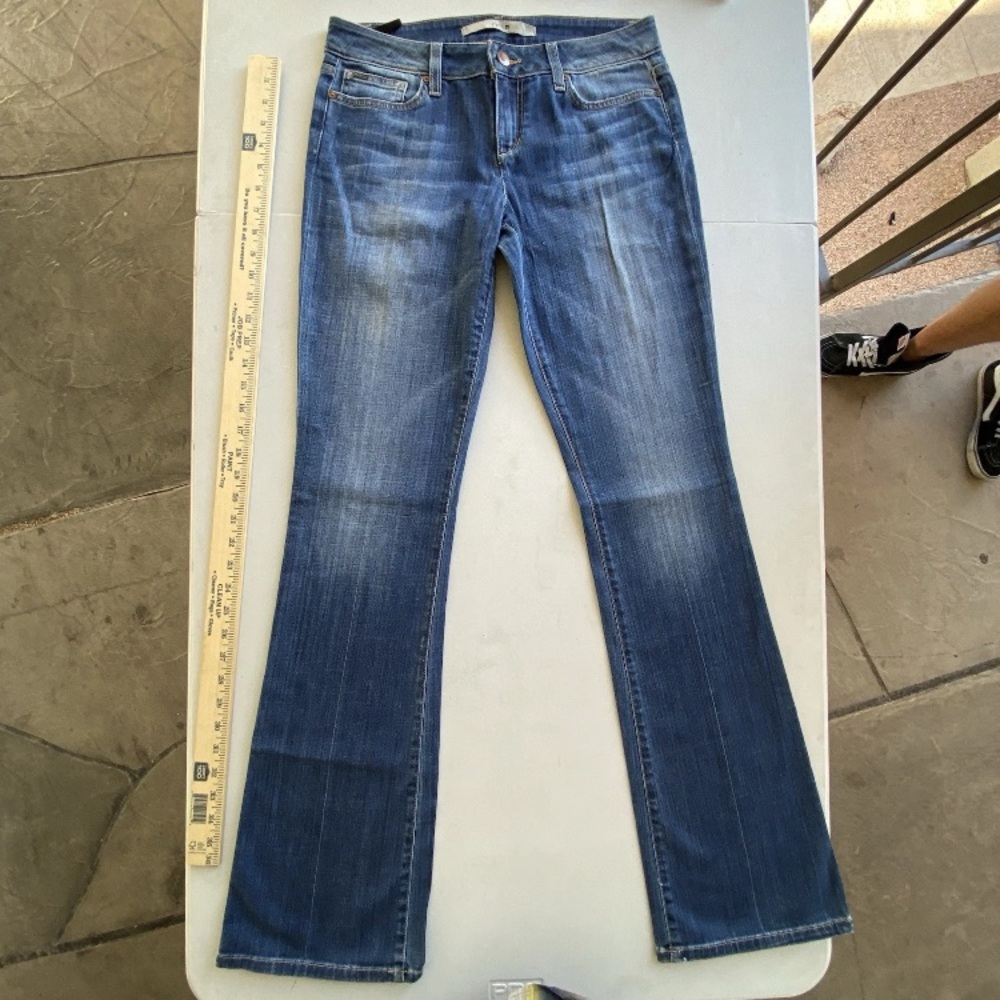 Joes Honey Jeans Women 28 Boot Cut Low Rise Medium Wash Denim Stretch USA 30x34